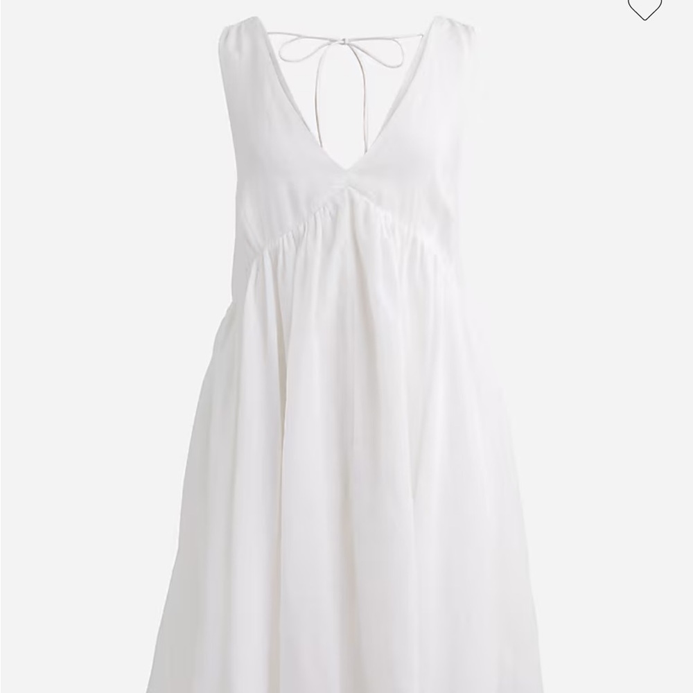 J. Crew White Sleeveless Dress